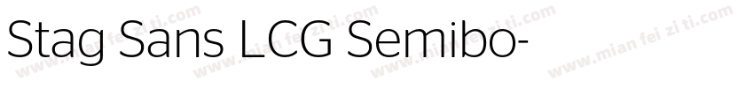 Stag Sans LCG Semibo字体转换